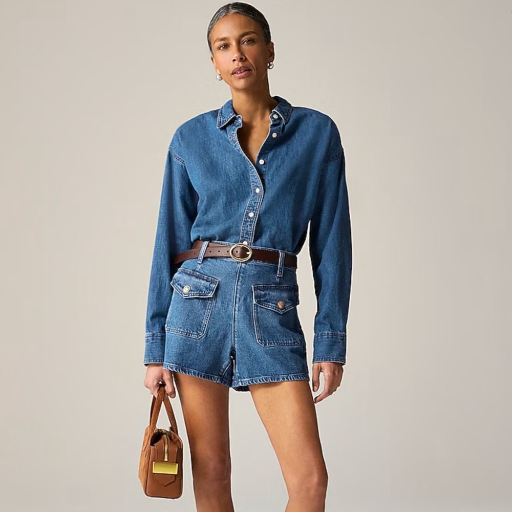 J. Crew Denim Short Sailor Pockets Size 28